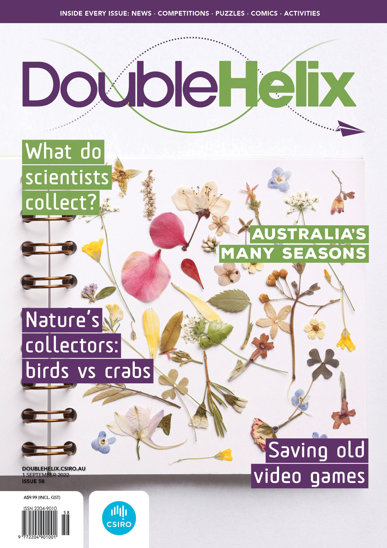 Double Helix 58 cover image of pressed flowers