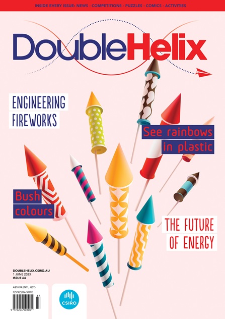 DH64 cover featuring Firework rockets